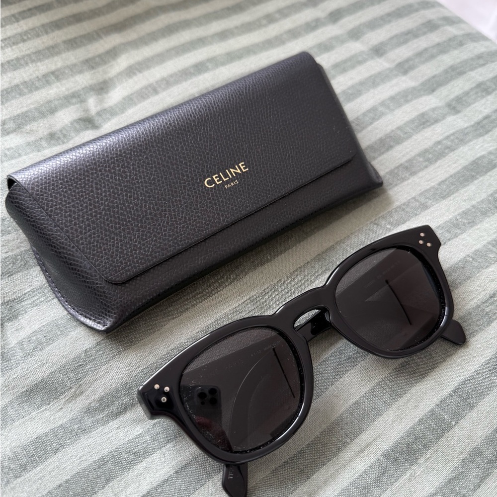 Celine Black Sunglasses with Leather Case